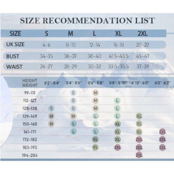 Women's Winter Ski Suit Waterproof Snowsuit Fur Collar Ski Jumpsuit Coat - Picture 6 of 6